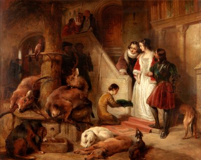 Bolton Court nei tempi antichi da Edwin Landseer